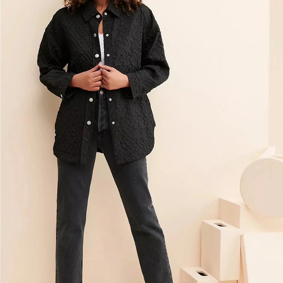 Anthropologie x Grey Lab Quilted Textured Oversized Shacket size XS - Picture 16 of 16